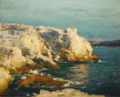 null OLIVE Jean-Baptiste, 1848-1936

Côte rocheuse près de Marseille

huile sur toile...