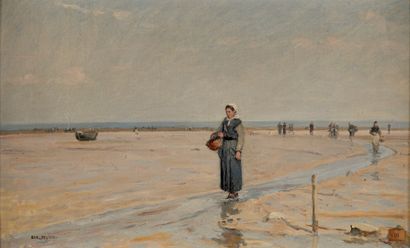null FEYEN Eugène, 1815-1908

Return from fishing in Cancale

oil on canvas

signed...