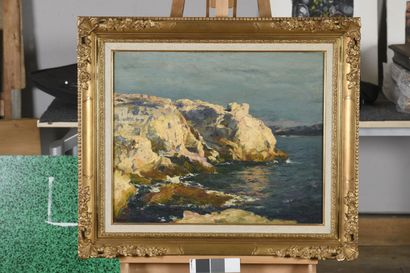 null OLIVE Jean-Baptiste, 1848-1936

Côte rocheuse près de Marseille

huile sur toile...