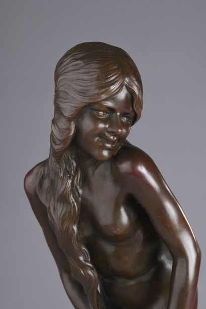 null CARON Alexandre Auguste, 1857-1932

Young bather

Bronze with brownish-red patina...