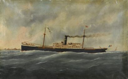 null ADAM Victor Édouard, 1868-1938

The Niemen cruising off Marseille, 1915

oil...