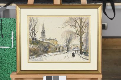 null VILLON Eugène, 1879-1951

Le quartier de la Croix-Rousse sous la neige, Lyon

aquarelle...