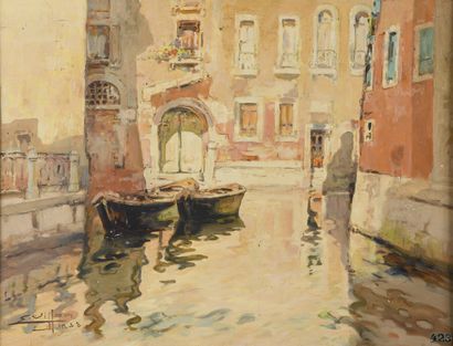 VILLON Eugene, 1879-1951

Canal in Venice,...