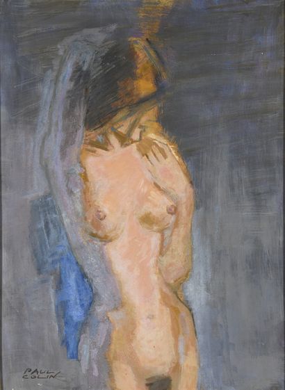 null COLIN Paul, 1892-1985

Nude with raised arm

oil on panel (small lacks)

signed...