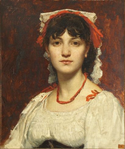 null PARROT Philippe, 1831-1894

The beautiful Neapolitan

oil on canvas (dirty paint...