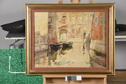 null VILLON Eugène, 1879-1951

Canal à Venise, 1938

huile sur panneau (très petits...