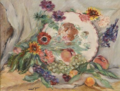 null GUINO Richard, 1890-1973

Flowers and fruits

oil on paper mounted on canvas

stamp...