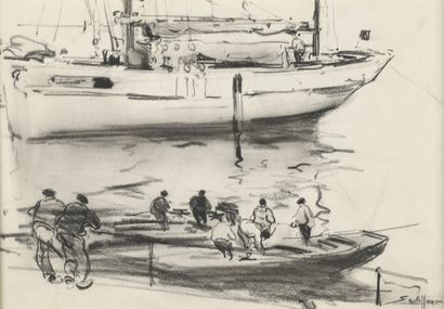 null VILLON Eugène, 1879-1951

Dundee at the round hold in Douarnenez

charcoal and...