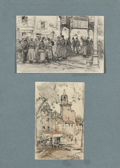 null VILLON Eugène, 1879-1951

Marché d’Issingeaux, Haute-Loire, 1921 - Église Saint...