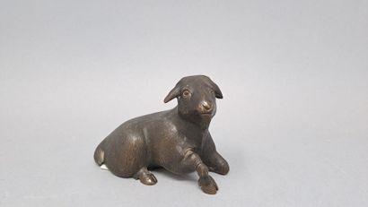 null JAPAN - MEIJI period (1868-1912)

Okimono in bronze representing a small elongated...