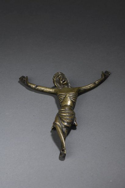 Christ in bronze, hollow cast. Head girded...