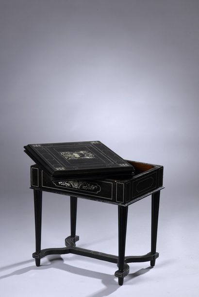 null POGLIANI Fernando (in the taste of)

Small game table in blackened wood with...