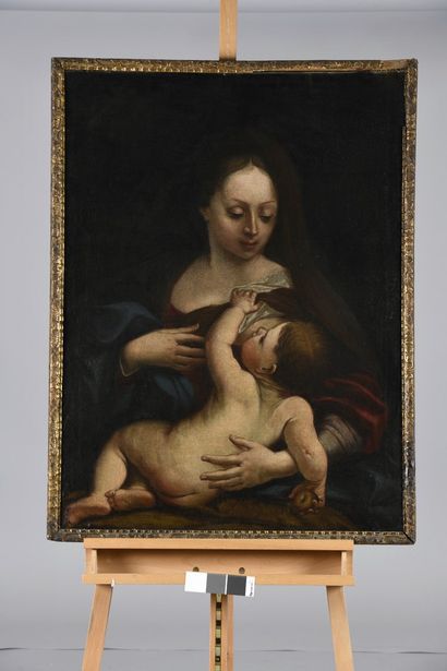 null ECOLE ITALIENNE du XVIIème siècle				



Vierge à l'enfant

Huile sur toile...