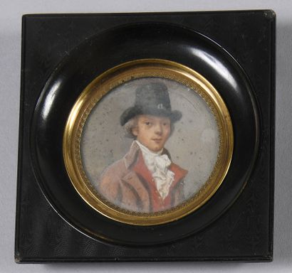 null ECOLE FRANCAISE Dernier quart du XVIIIème siècle 		



Portrait d'homme jeune...