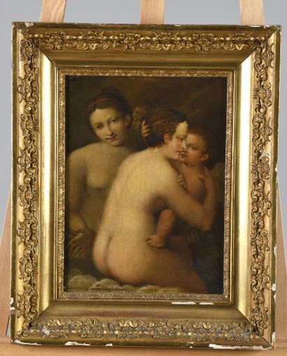 null FRENCH SCHOOL of the XIXth century



Venus, a companion and Cupid.

Oil on...
