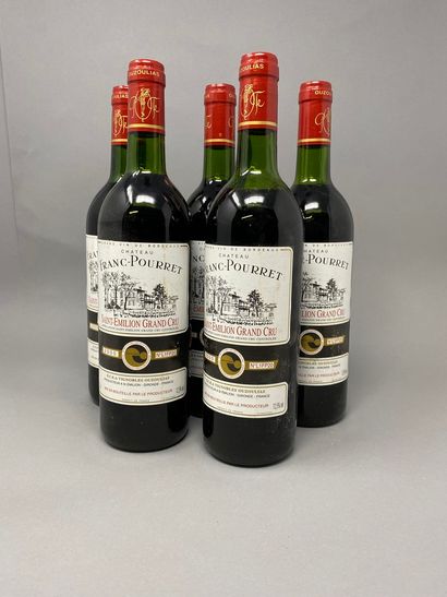 null 5 bottles of Bordeaux CH. Franc-Pourret St Emilion Grand Cru, 2000