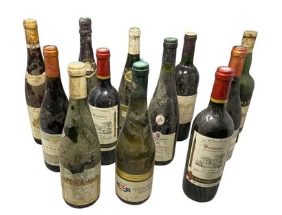null Ensemble de vins divers dont Bordeaux, vin de Savoie, Côtes-du-rhône