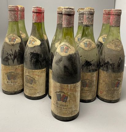null 11 Bottles BEAUNE "Nicolas Rolin", Hospices de Beaune 1967 (ets, put P. André,...