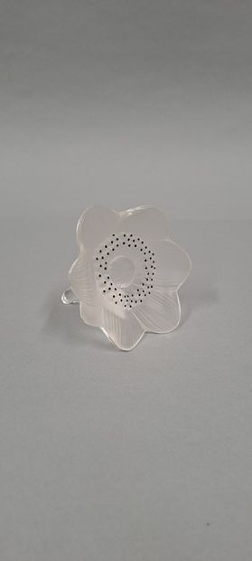 null LALIQUE
Flower in crystal to be posed (an anemone, model created in 1931), signed...