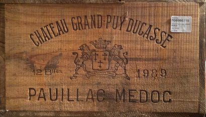 null 12 bottles GRAND PUY DUCASSE, Pauillac 1989; cb