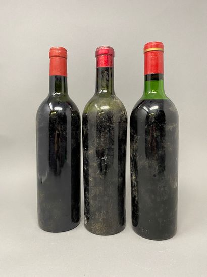 null 3 bottles BORDEAUX (very old, SE, Brane-Cantenac MB, Rauzan-Gassies LB, La Pointe...