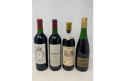 null 4 bottles : 
- 1 bottle CH. MARQUIS D'ALESME, Margaux, 1996 
- 1 bottle DOMAINE...