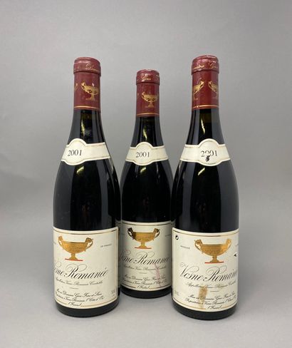 null 3 bottles VOSNE-ROMANÉE Gros F&S 2001 (elt, 1 elt)