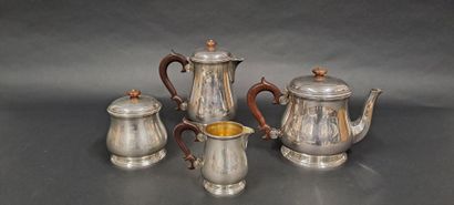 null PUIFORCAT Emile
Silver (925) tea-coffee set with baluster body, molded base...
