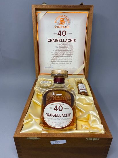 null 1	 bouteille 	SCOTCH WHISKY 	"Speyside Single Malt", 	Craigellachie 	40 years...