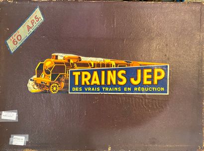 null Une boite de trains Jep, série 60, APJ avec rails, locomotives et leurs trois...