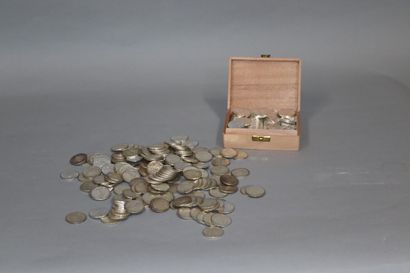 Lot de pièces de 5 Francs Semeuse en argent...