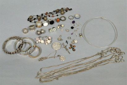 Silver jewelry and costume jewelry