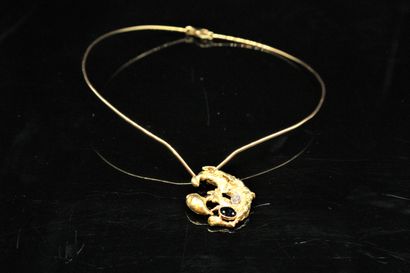 Choker necklace in 18k (750) yellow gold...
