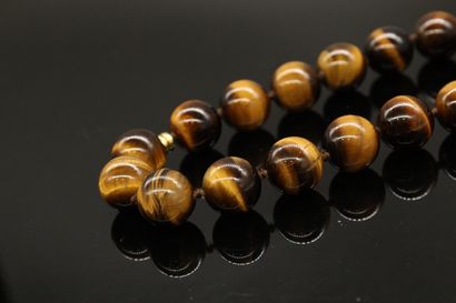 AC Necklace with tiger's eye stone balls...
