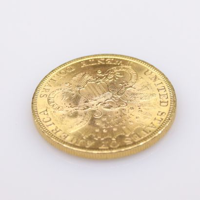 null 20 dollar gold coin (1897), Philadelphia.
Weight : 33.4 g.