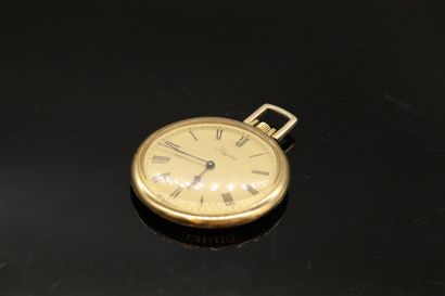 LONGINES
Metal pocket watch, dial with gilt...