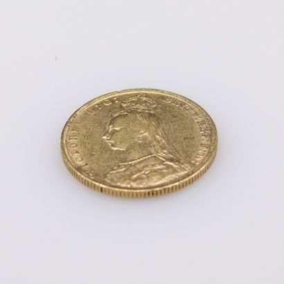 null Sovereign in gold VICTORIA JUBILEE (1892), London.
Weight : 7.94 g.