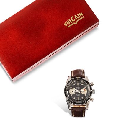 null VULCAIN 

Vers 1970

Montre bracelet pour homme en acier de type chronographe,...