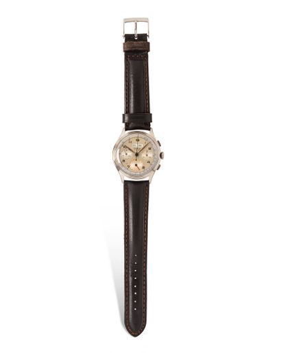 null ORATOR 

Vers 1960

N° 1947P

Montre bracelet pour homme en acier de type chronographe,...