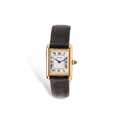 null CARTIER TANK 

Circa 1980

N° 780872153

Ladies' wristwatch in 18k (750) yellow...