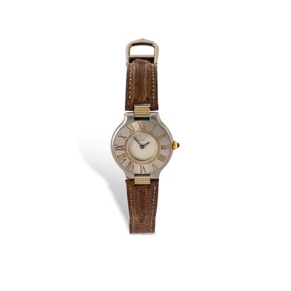 null CARTIER MUST 21 

Circa 1990

N° 901086428

Ladies' stainless steel wristwatch,...