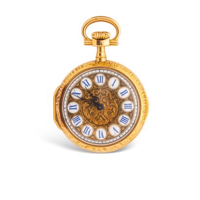 null PATEK PHILIPPE & CIE 

Circa 1900

N° 100373

18k (750) yellow gold collar watch,...