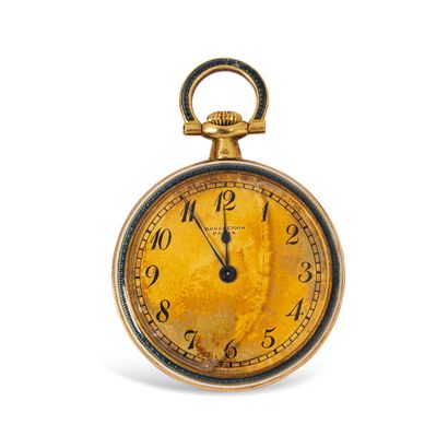 null BOUCHERON About 1900

N° 114

18k (750) yellow gold pocket watch, painted dial...