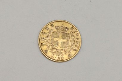 Gold coin of 20 Lira Vittorio Emanuele II,...