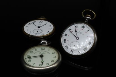 null LIP - OMEGA - DUKE

Lot de montres de gousset en métal comprenant: 

- une montre...