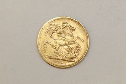 null Sovereign in yellow gold VICTORIA JUBILEE (1892)

Weight : 8.00 g.