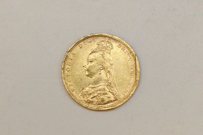 Sovereign in yellow gold VICTORIA JUBILEE...