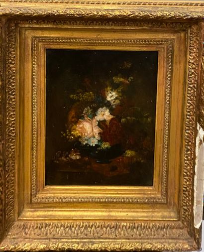null XIXth century SCHOOL

Bunch of flowers 

Oil on canvas unsigned 

cracks, restorations...