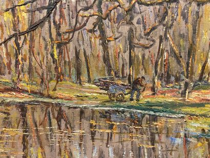 null LAVAL Fernand

Charette under the trees, 1950

Oil on canvas 

Signed lower...