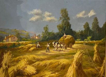 null LARTIGAN L.

The harvests

Oil on canvas, signed lower right 

38 x 55,5 cm